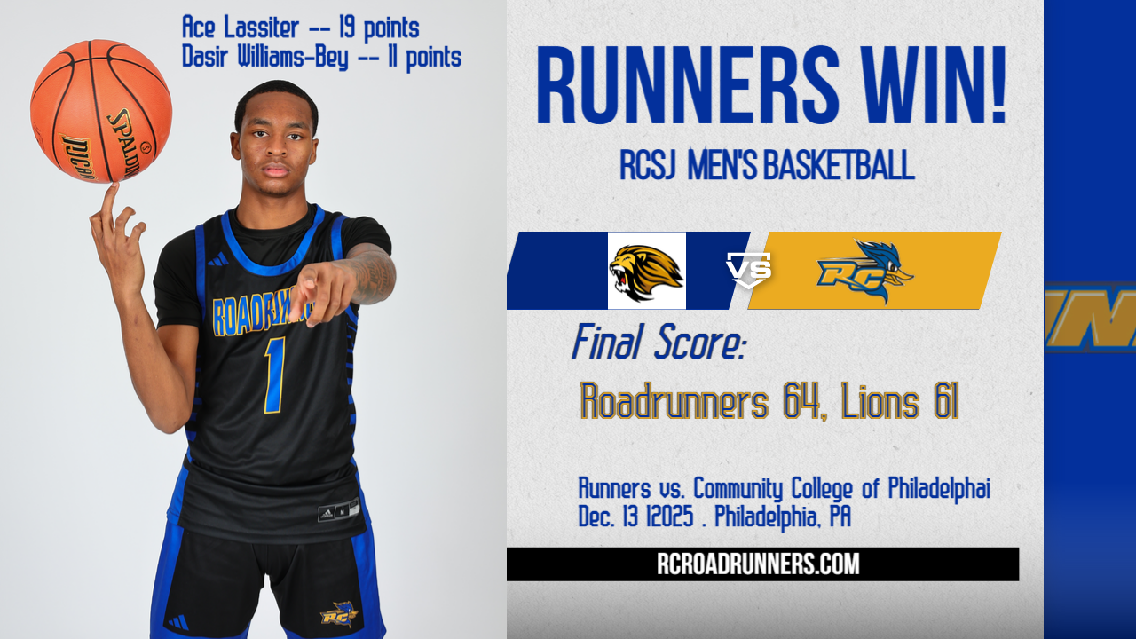 Roadrunner Men's Basketball Rallies to Stun Host Community College of Philadelphia!