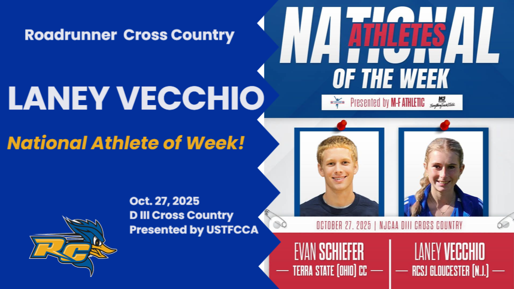 Roadrunner Cross Country Runner Laney Vecchio Named USTFCCCA D III National Athlete of Week!